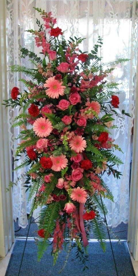 Spray white Flowers - Funeral Arrangement