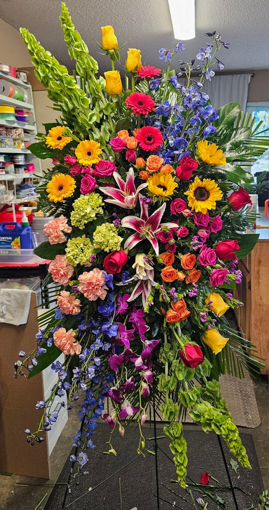 Spray white Flowers - Funeral Arrangement