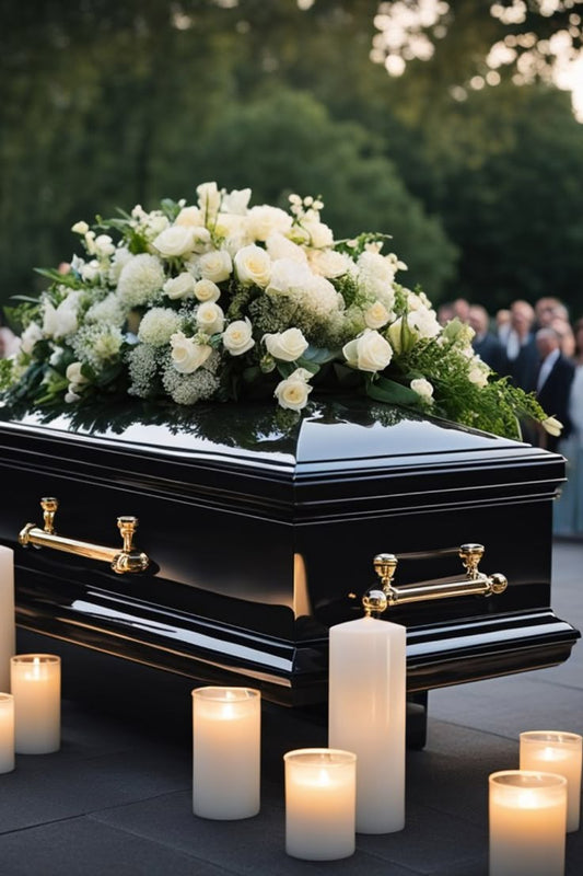 Coffin Cascade Colorful Flowers