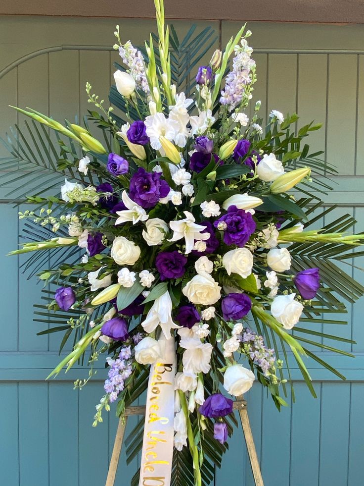 Spray white Flowers - Funeral Arrangement
