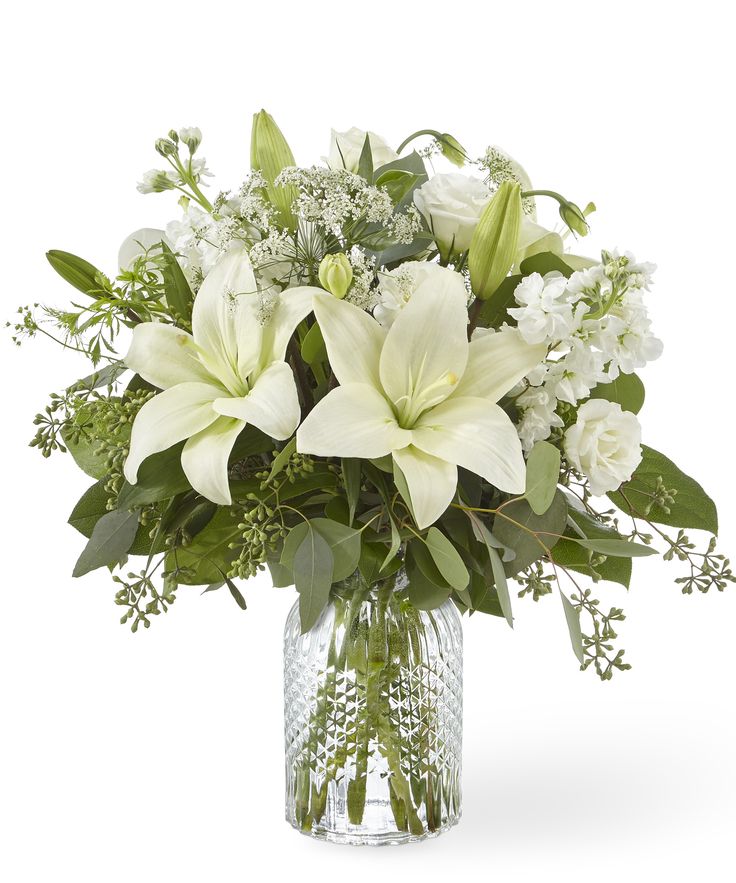 Sympathy White Flowers - Funeral Arrangement Small