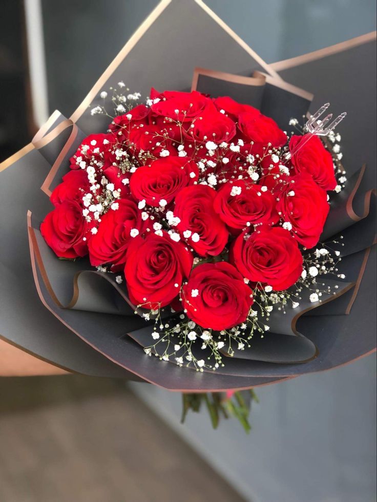 Red Roses Bouquet with 12 Roses - 50% off only this week