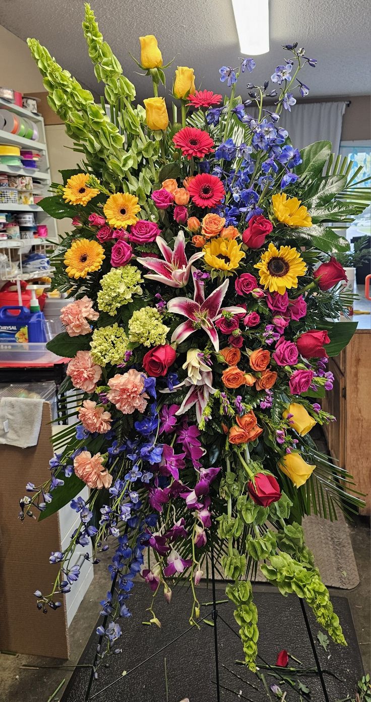 Spray white Flowers - Funeral Arrangement