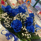 Blue Moon Bouquet - 12 Fresh Blue Roses